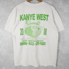 画像2: Kanye West GLOW IN THE DARK TOUR ヒップホップTシャツ (2)