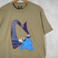 画像1: 90's COOKIE MONSTER USA製 キャラクタープリントTシャツ L (1)