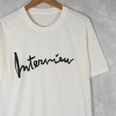 画像1: 80's Andy Warhol ''Interview' マガジンプリントTシャツ (1)