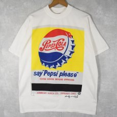 画像1: 90's Andy Warhol ''PEPSI-COLA'' アートTシャツ XL (1)