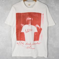 画像1: 80's Andy Warhol ''Interview Magazine" フォトプリントTシャツ M (1)