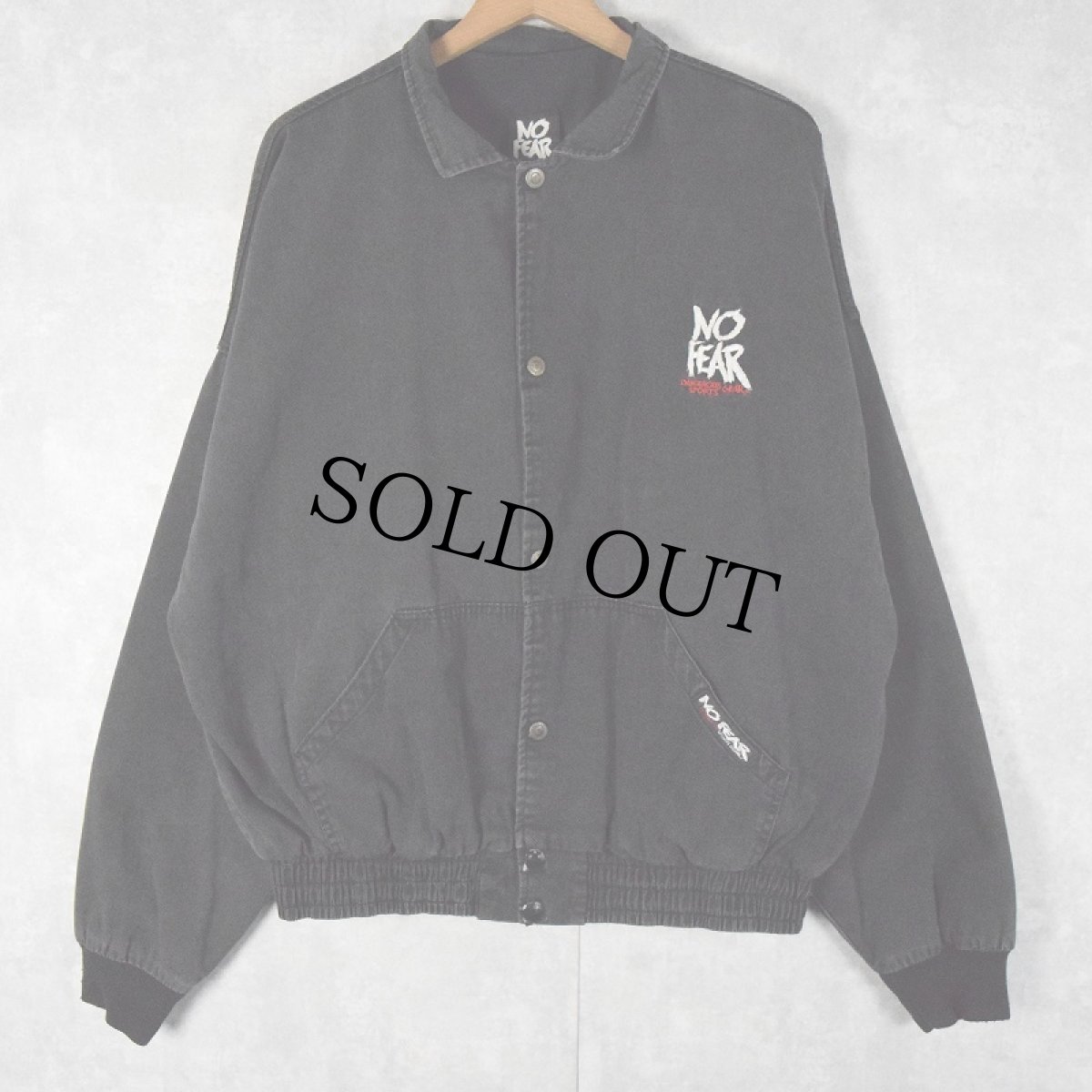 画像2: 90's NO FEAR USA製 コットンジャケット XL (2)