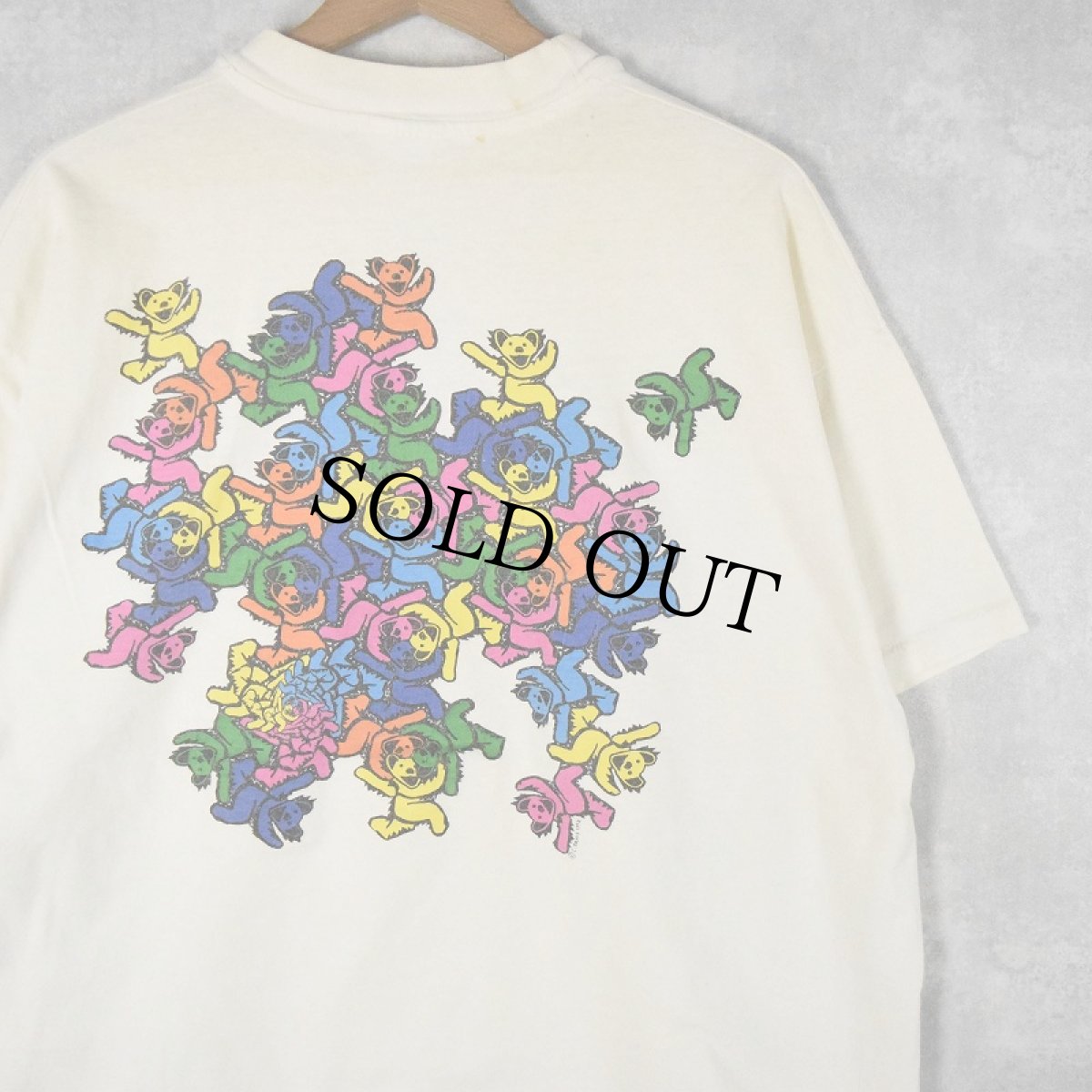 画像1: 90's GRATEFUL DEAD USA製 "DANCING BEARS" ロックバンドプリントTシャツ XL (1)