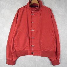 画像1: 90's〜 POLO Ralph Lauren "M-43 Deck Hook Jacket TYPE" ダックミリタリージャケット L  (1)