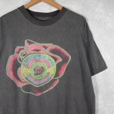 画像1: 90's GRATEFUL DEAD "AMERICAN BEAUTY" ロックバンドプリントTシャツ BLACK (1)