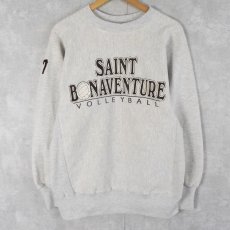 画像2: 90's REVERSE WEAVE TYPE USA製 "SAINT BONAVENTURE" バックプリントスウェット XL (2)