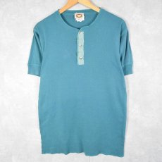 画像1: 80's BANANA REPUBLIC USA製 ヘンリーネックTシャツ XL (1)