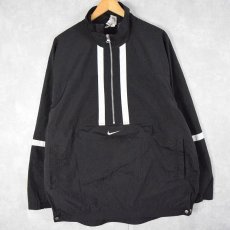 画像1: NIKE ナイロンプルオーバージャケット BLACK XL (1)