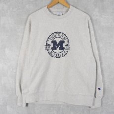 画像1: Champion REVERSE WEAVE "UNIVERSITY OF MICHIGAN" スウェット LARGE (1)