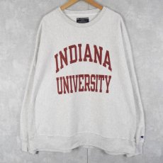 画像1: Champion ORIGINAL REVERSE WEAVE "INDIANA UNIVERSITY" スウェット XXXL (1)