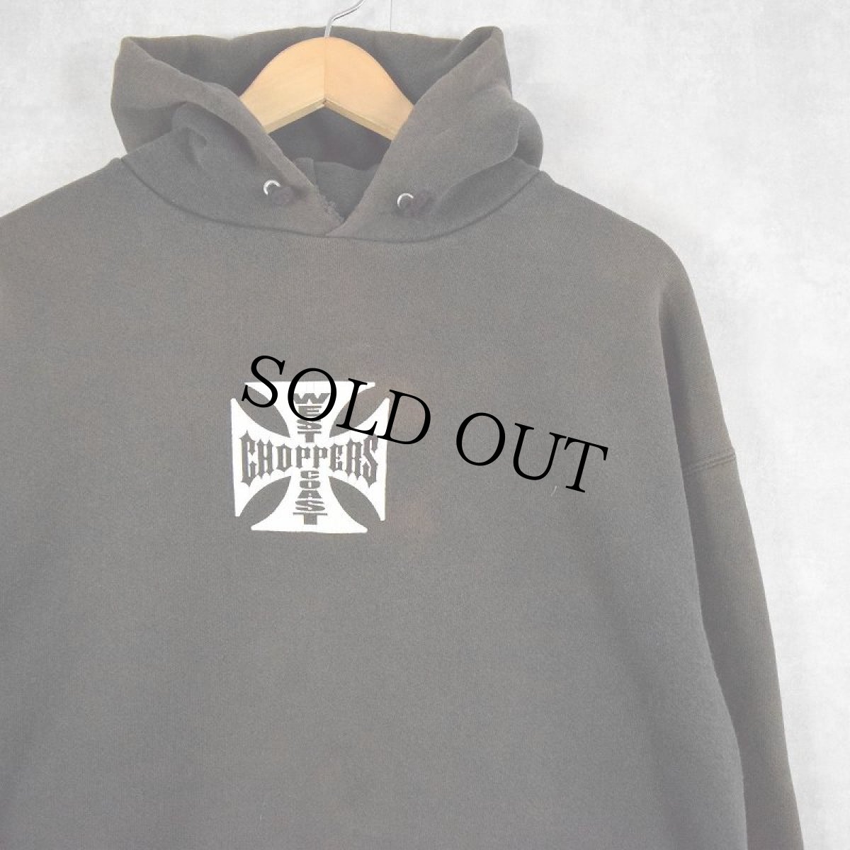 画像2: WEST COAST CHOPPERS ロゴプリントスウェットフーディー XL (2)