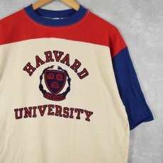 画像1: 70's Champion USA製 バータグ "HARVARD UNIVERSITY" プリントTシャツ DEADSTOCK (1)
