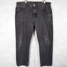 画像1: 90's Levi's 501 USA製 ブラックデニムパンツ W41 (1)