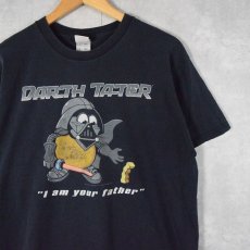 画像1: 2000's Mr. Potato Head "DARTH TATER" キャラクターパロディプリントTシャツ L (1)