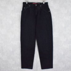 画像1: 90's Levi's SILVER TAB USA製 "LOOSE" ブラックデニムパンツ W31 (1)