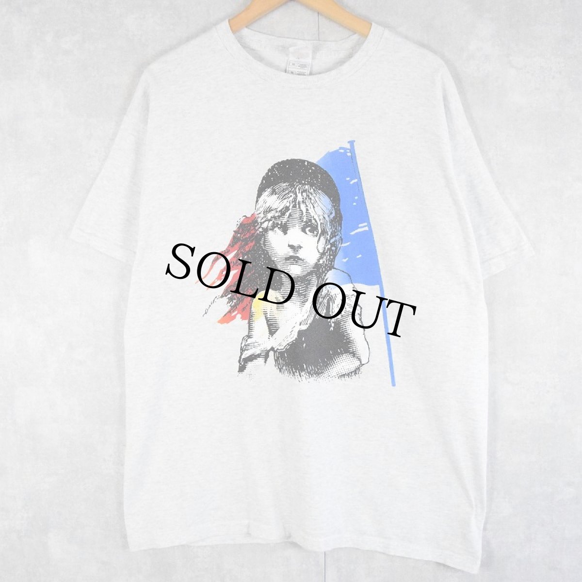 画像1: 00's Les Miserables ミュージカルプリントTシャツ XL (1)