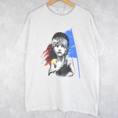 画像1: 00's Les Miserables ミュージカルプリントTシャツ XL (1)