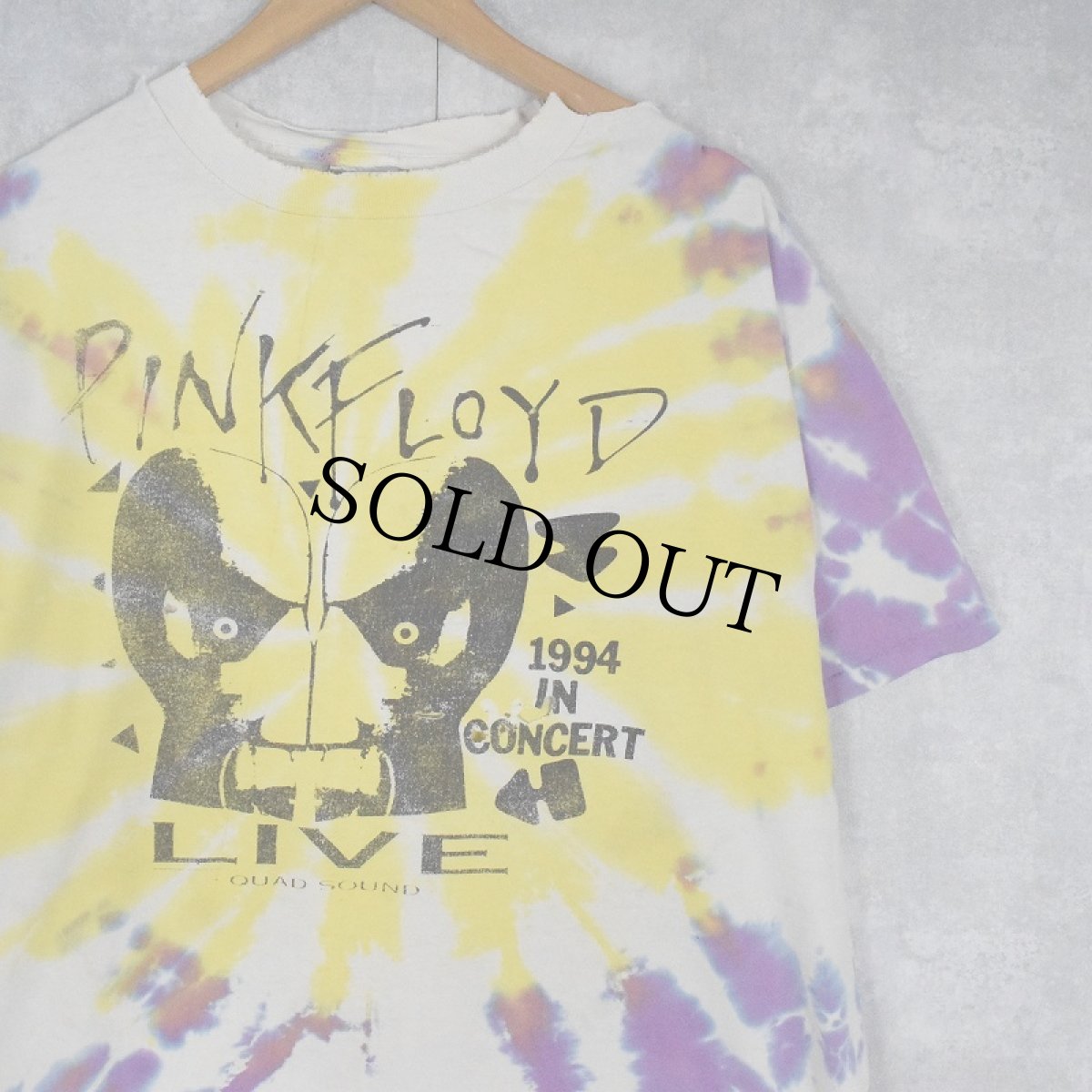 画像1: 90's PINK FLOYD USA製 "1994 IN CONCERT" タイダイ ロックバンドTシャツ XL (1)