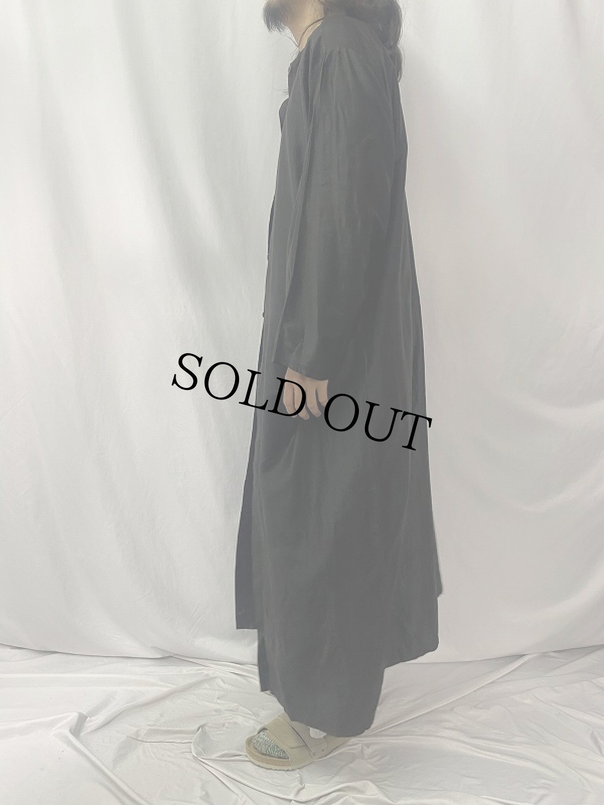 画像3: 〜1920's ODD FELLOWS コットンケープ BLACK (3)