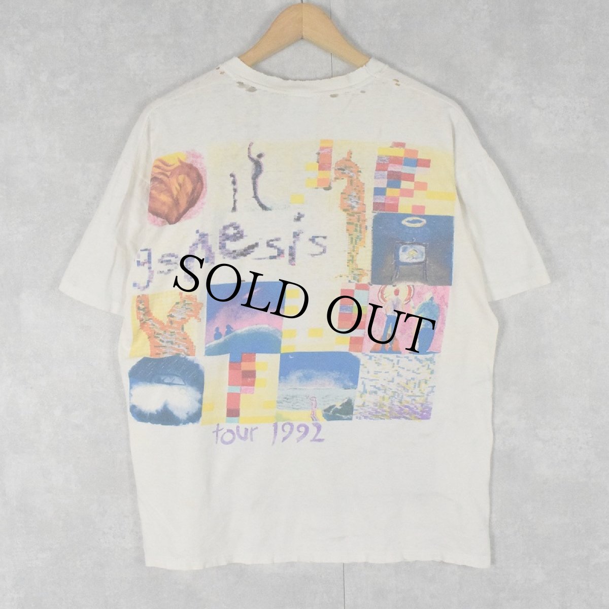 画像2: 1992 GENESIS USA製 ロックバンドツアーTシャツ XL (2)