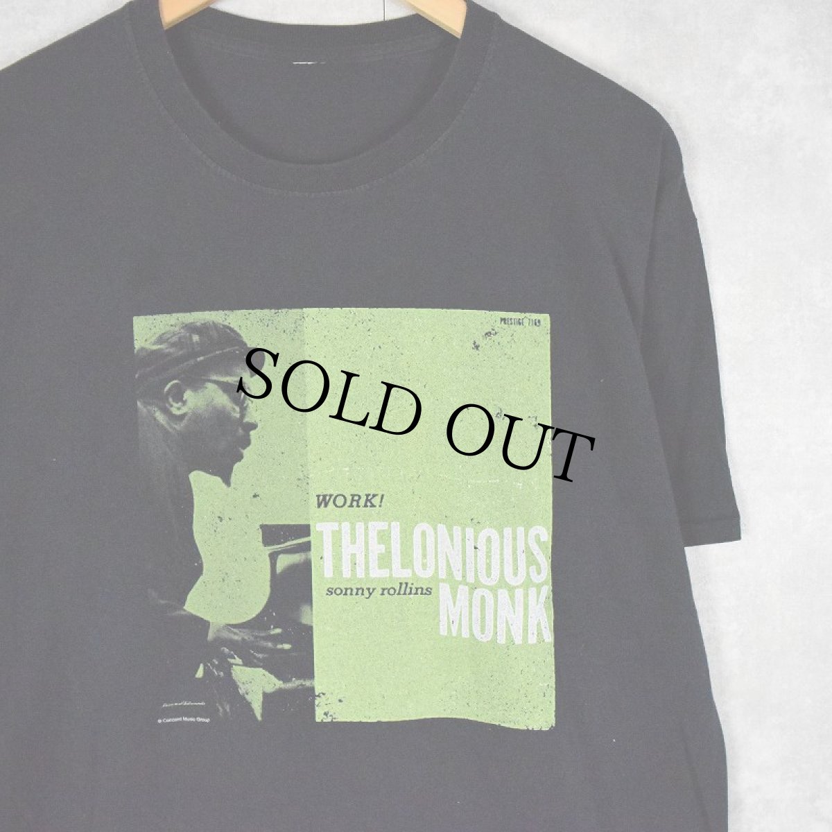 画像1: Thelonious Monk ジャズミュージシャン プリントTシャツ (1)