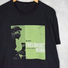 画像1: Thelonious Monk ジャズミュージシャン プリントTシャツ (1)