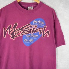 画像1: 90's USA製 "messiah" パロディプリント ジーザスＴシャツ XL (1)