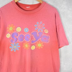 画像1: 90's "See ya" スマイルプリントＴシャツ (1)