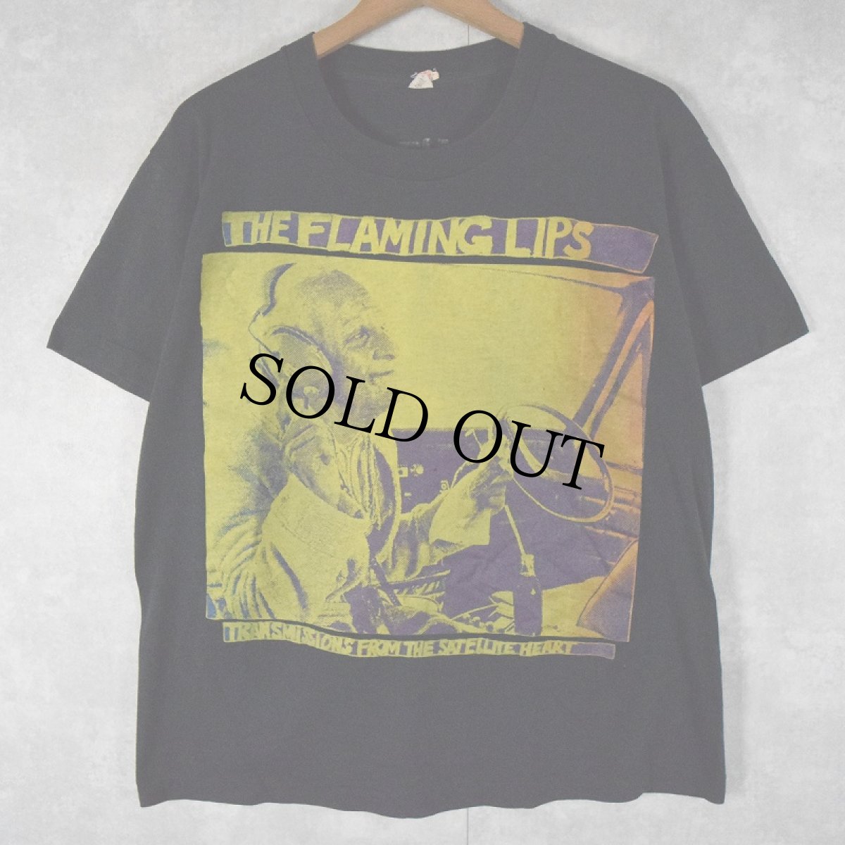 画像1: 90's THE FLAMING LIPS USA製 "Transmissions from the Satellite Heart" ロックバンドTシャツ BLACK L (1)