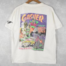 画像1: 80's MONSTER ISLAND USA製 "GASHER" イラストプリントTシャツ L (1)