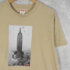 画像1: 00's Supreme × Mike Kelley "The Empire State Building" USA製 プリントTシャツ M (1)