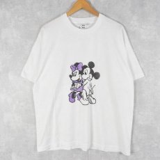 画像1: 90's MICKEY MOUSE & MINNIE MOUSE キャラクタープリントTシャツ XL (1)