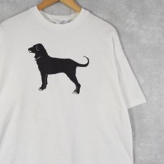 画像1: 90's USA製 The Black Dog 犬プリントTシャツ XL (1)