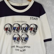 画像1: 80's GRATEFUL DEAD USA製 ロックバンド リンガーTシャツ XL (1)