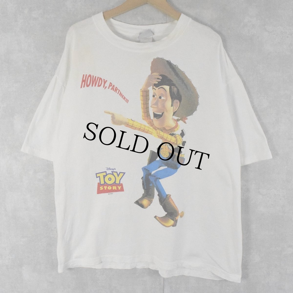 画像1: DISNEY TOY STORY 映画プリントTシャツ L (1)