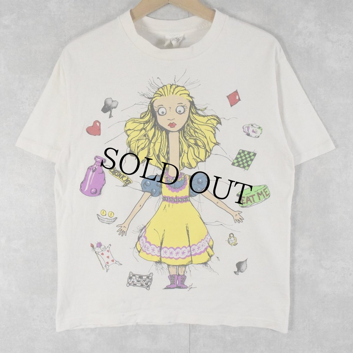 画像1: 90's ANDAZIA USA製 "ALICE" プリントTシャツ M (1)