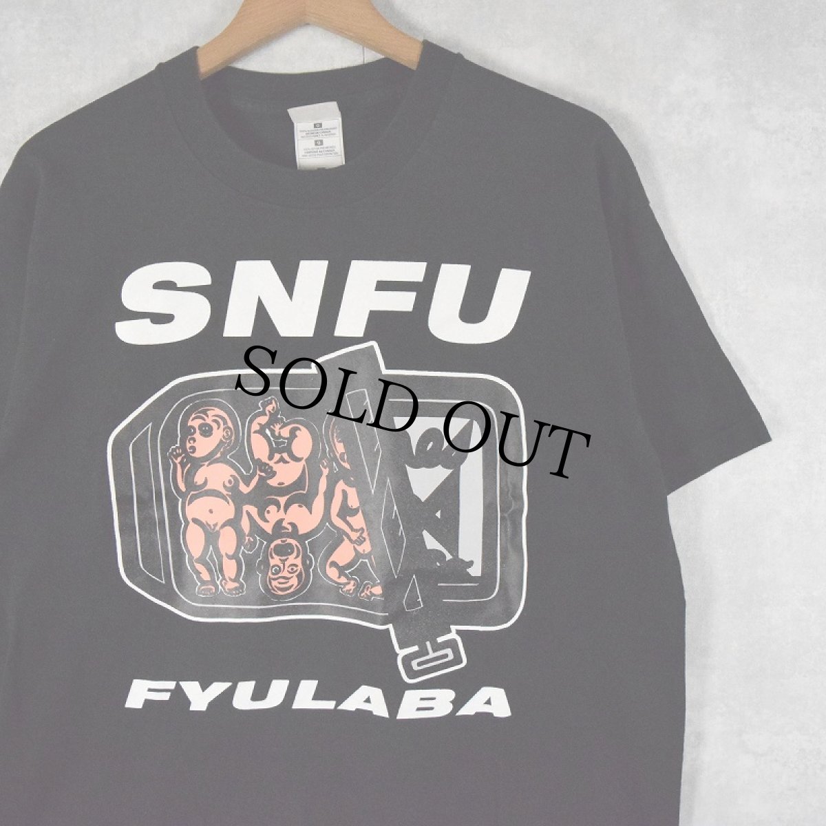 画像1: 90's SNFU CANADA製 "FYULABA" ハードコアパンクバンド アルバムTシャツ L (1)