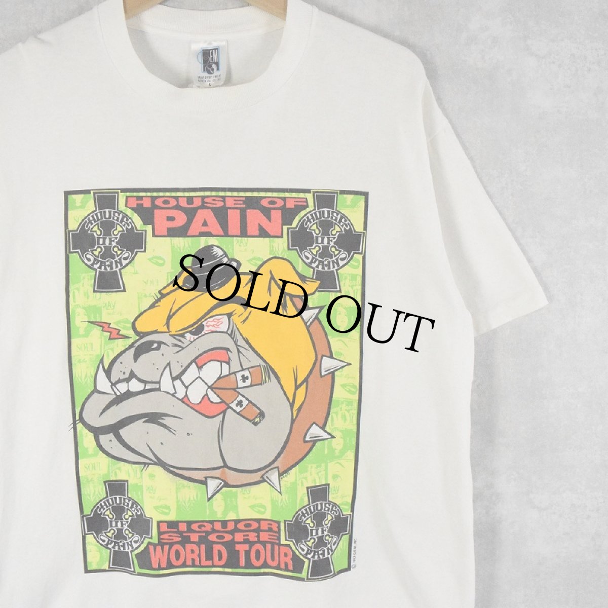 画像1: 90's KOZIK "HOUSE OF PAIN" USA製 アートプリントTシャツ L (1)