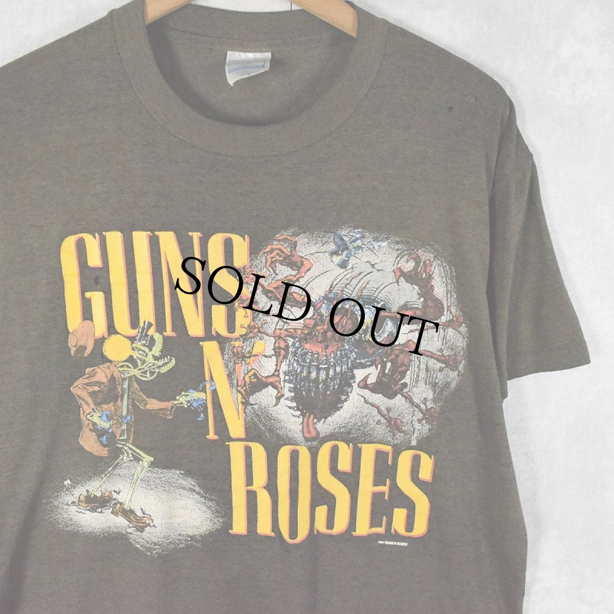 画像1: 80's GUNS N' ROSES USA製 ロックバンドTシャツ L (1)