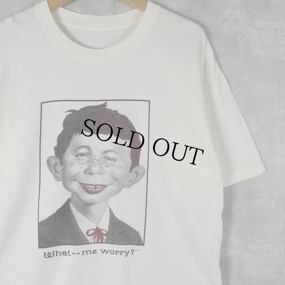 画像1: MAD "ALFRED E.NEUMAN" キャラクタープリントTシャツ (1)