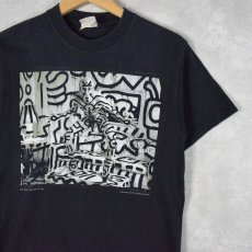 画像2: 90's Keith Haring "ANNIE LEIBOVITZ" 写真家プリントTシャツ S (2)