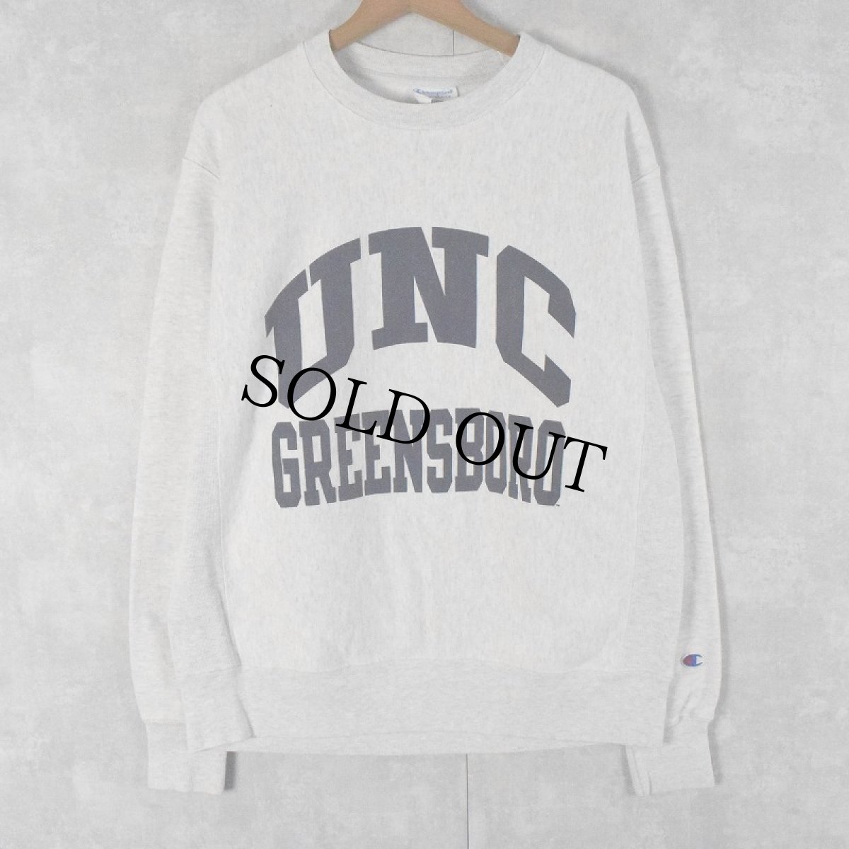 画像1: Champion REVERE WEAVE "UNC GREENSBORO" プリントスウェット  (1)