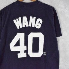 画像2: 00's New York Yankees "WANG 40" MLBチームTシャツ L (2)