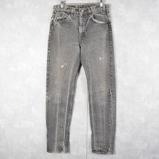 画像1: 90's Levi's 40505-0259 USA製 ブラックデニムパンツ W31 (1)