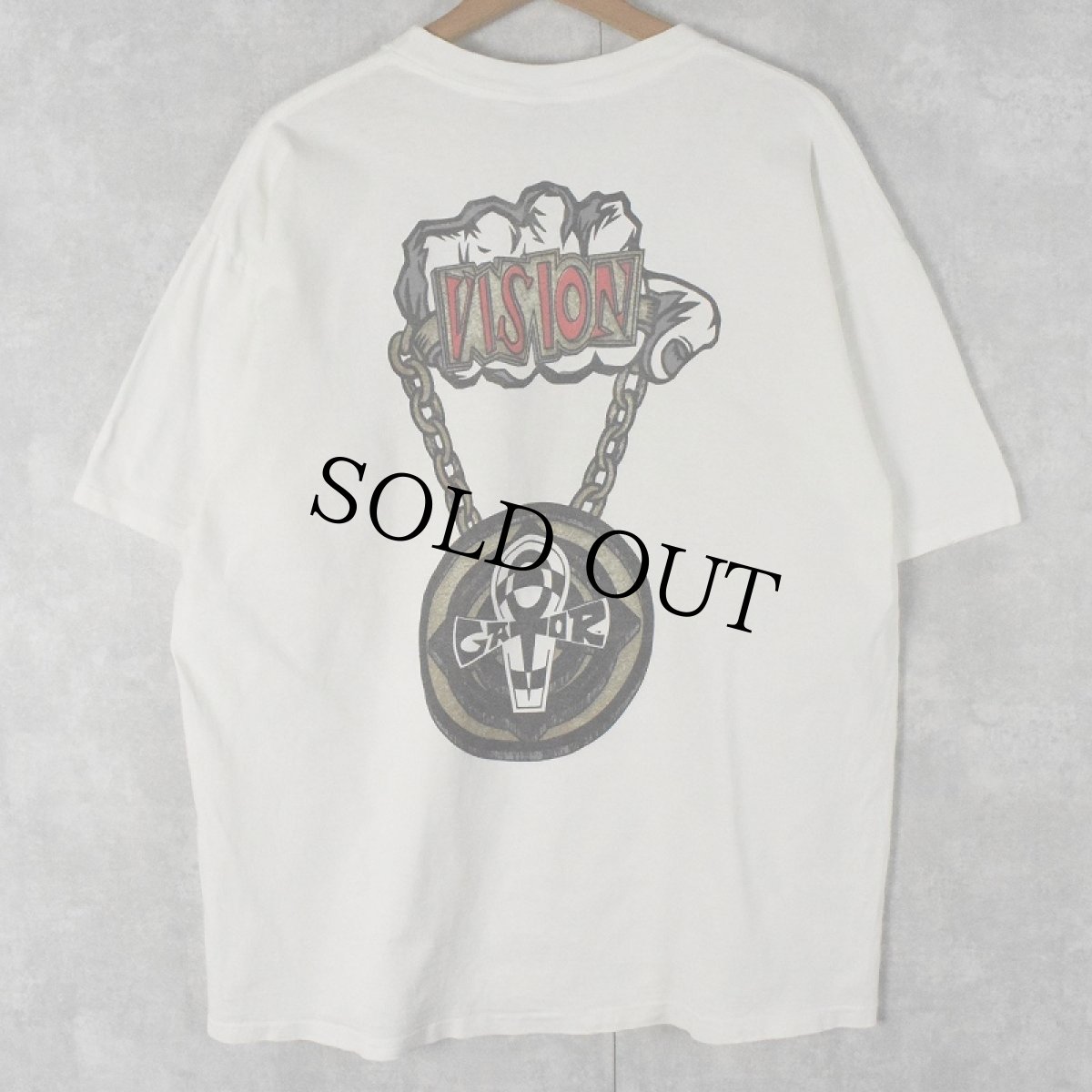 画像1: 90's VISION STREET WEAR USA製 プリントTシャツ XL (1)