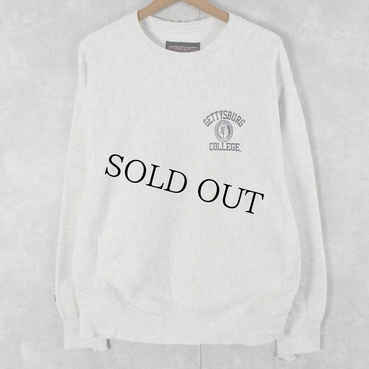 画像2: 90's JANSPORT REVERE WEAVE TYPE バックプリントスウェット (2)