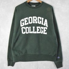 画像1: Champion REVERSE WEAVE "GEORGIA COLLEGE" プリントスウェット L (1)