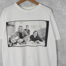 画像1: 90's NIRVANA ロックバンドTシャツ L (1)