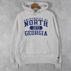 画像1: Champion REVERSE WEAVE "UNIVERSITY OF NORTH GEORGIA" スウェットフーディー M (1)