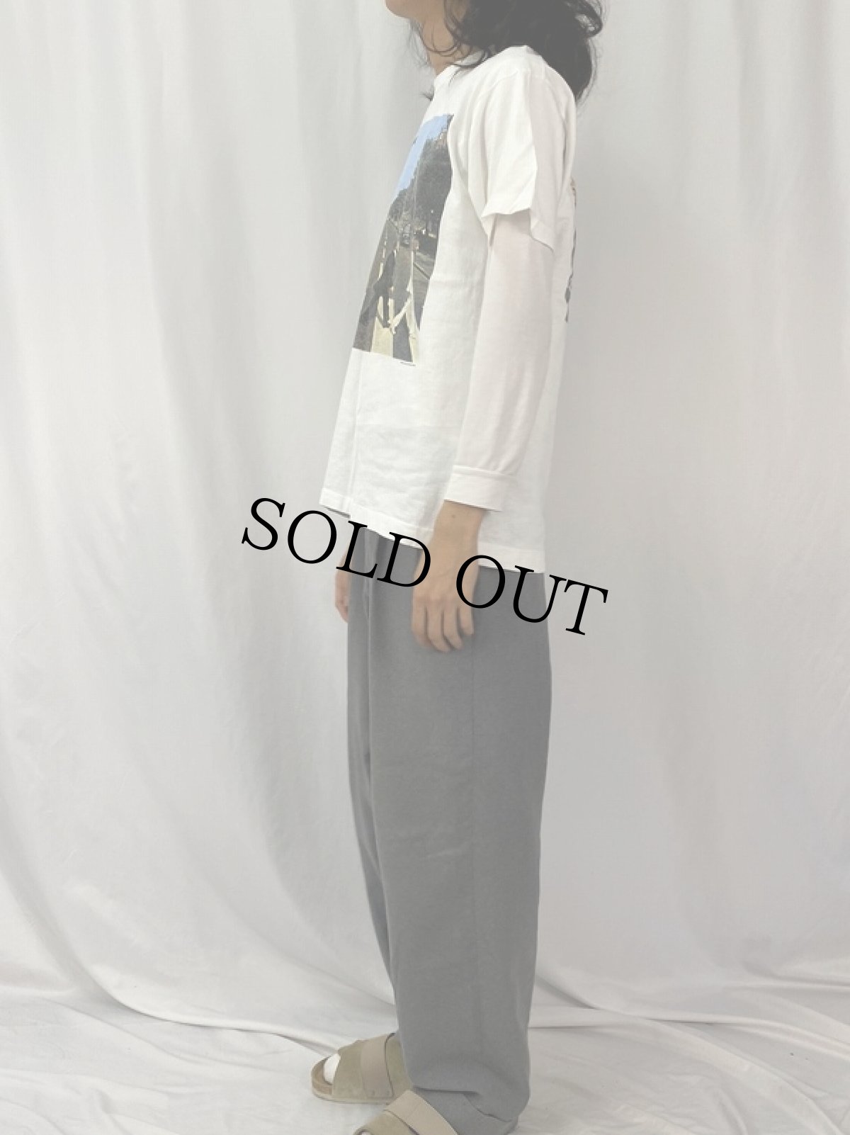 画像3: 90's The Beatles USA製 "ABBEY ROAD" ロックバンドTシャツ L (3)